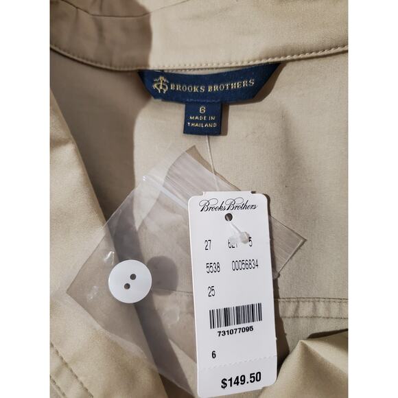 Brooks Brothers Tan Short Sleeve Mini Dress - Picture 8 of 12